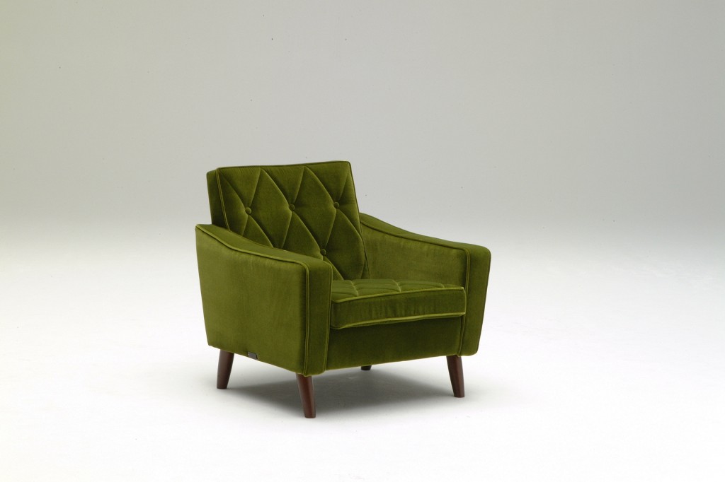 U36210QD　Lobby chair_one seater_moquette green